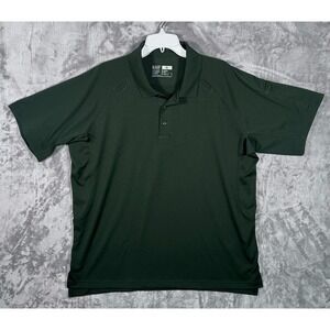 511 Tactical Polo Shirt Mens XL Green Performance Short Sleeve Wicking Pocket